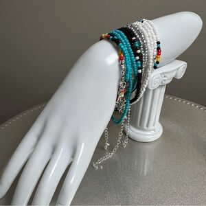 Multicolor Beaded Bracelet Set